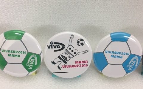 『VIVACUP2016 MAMA 』 参加賞缶バッジ完成！